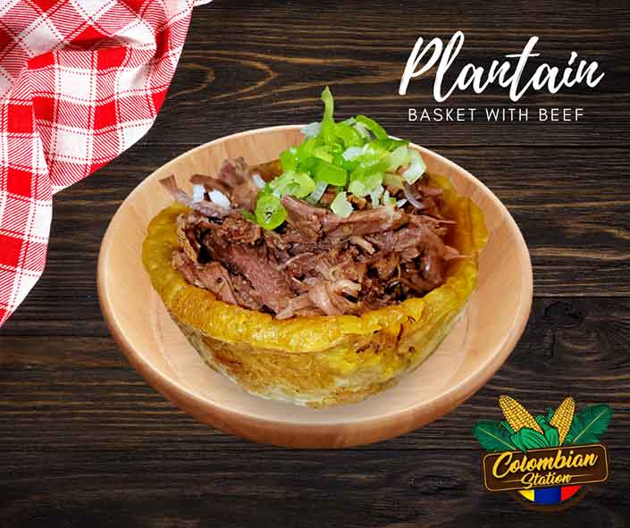 Plantain Basket with Beef