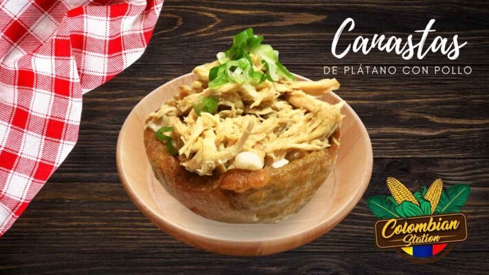 Canastas de Platano con Pollo